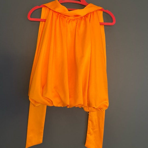Zara Orange Top with Straps - Picture 4 of 4